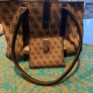 Authentic Dooney & Burke Classic Monogram Satchel